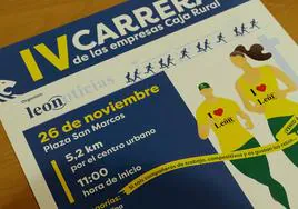 Cartel de la IV carrera de empresas Caja Rural