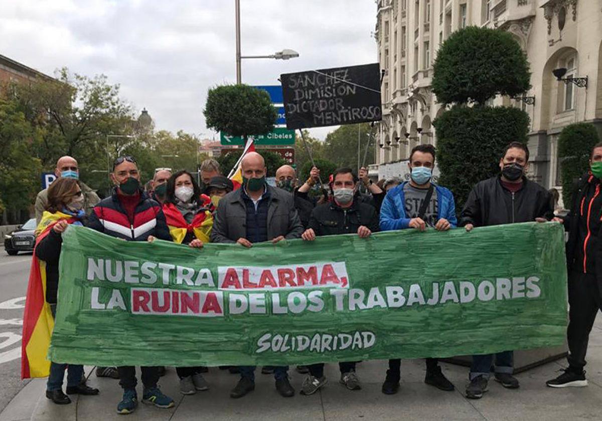 Imagen de archivo de una manifestacióndel Sindicato Solidaridad.