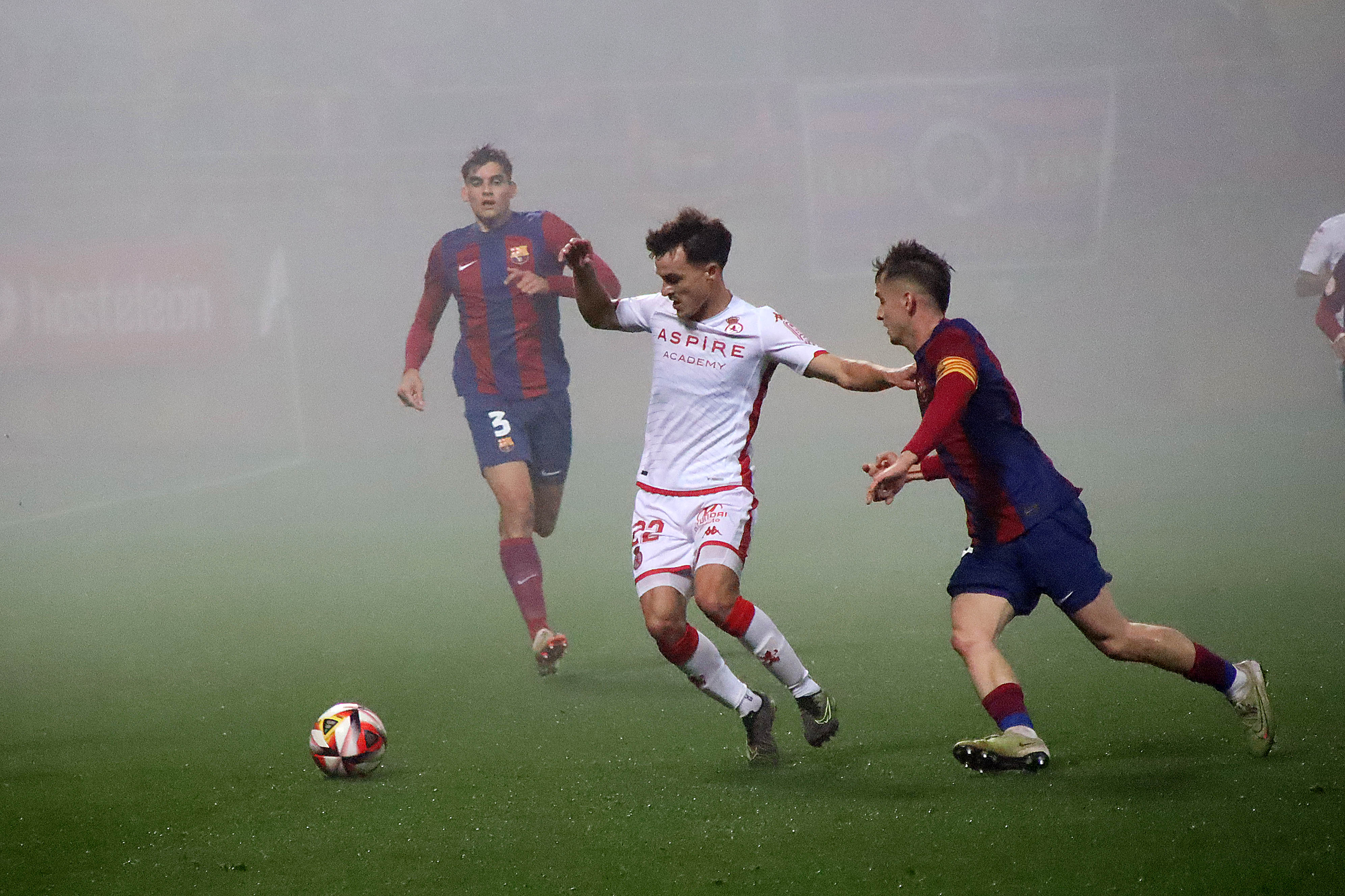 Muguruza en el encuentro 3-1 contra el Barça B.