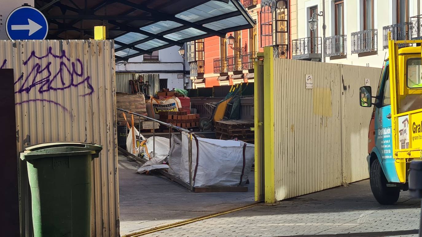 Obras en el mercado del Conde