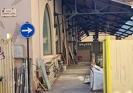 Las obras en el Mercado del Conde Luna avanzan.