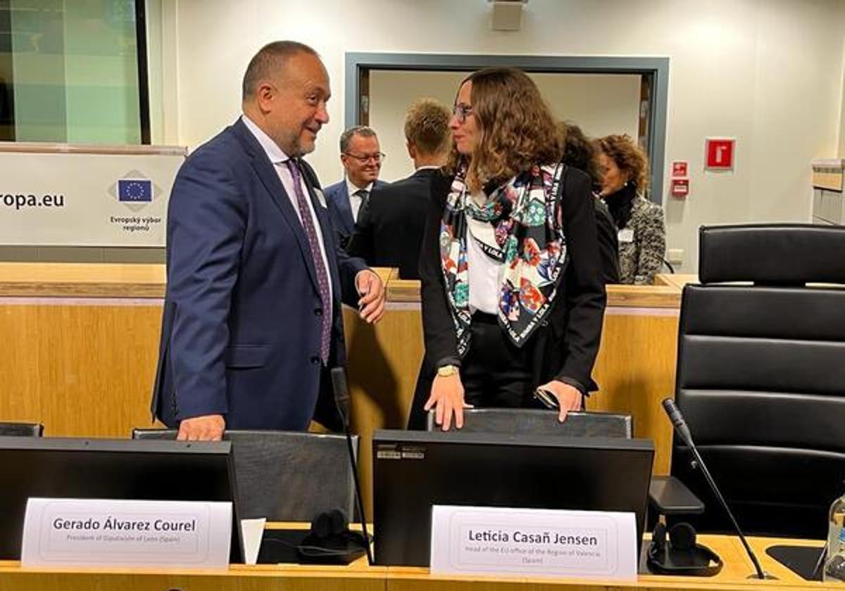 Álvarez Courel en el Consejo de la Unión Europea.