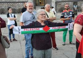 Una concentración en octubre en solidaridad con el pueblo palestino en León.