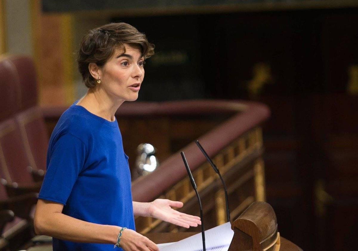 Rosa Martínez durante un pleno en el Congreso de los Diputados en una imagen de archivo.