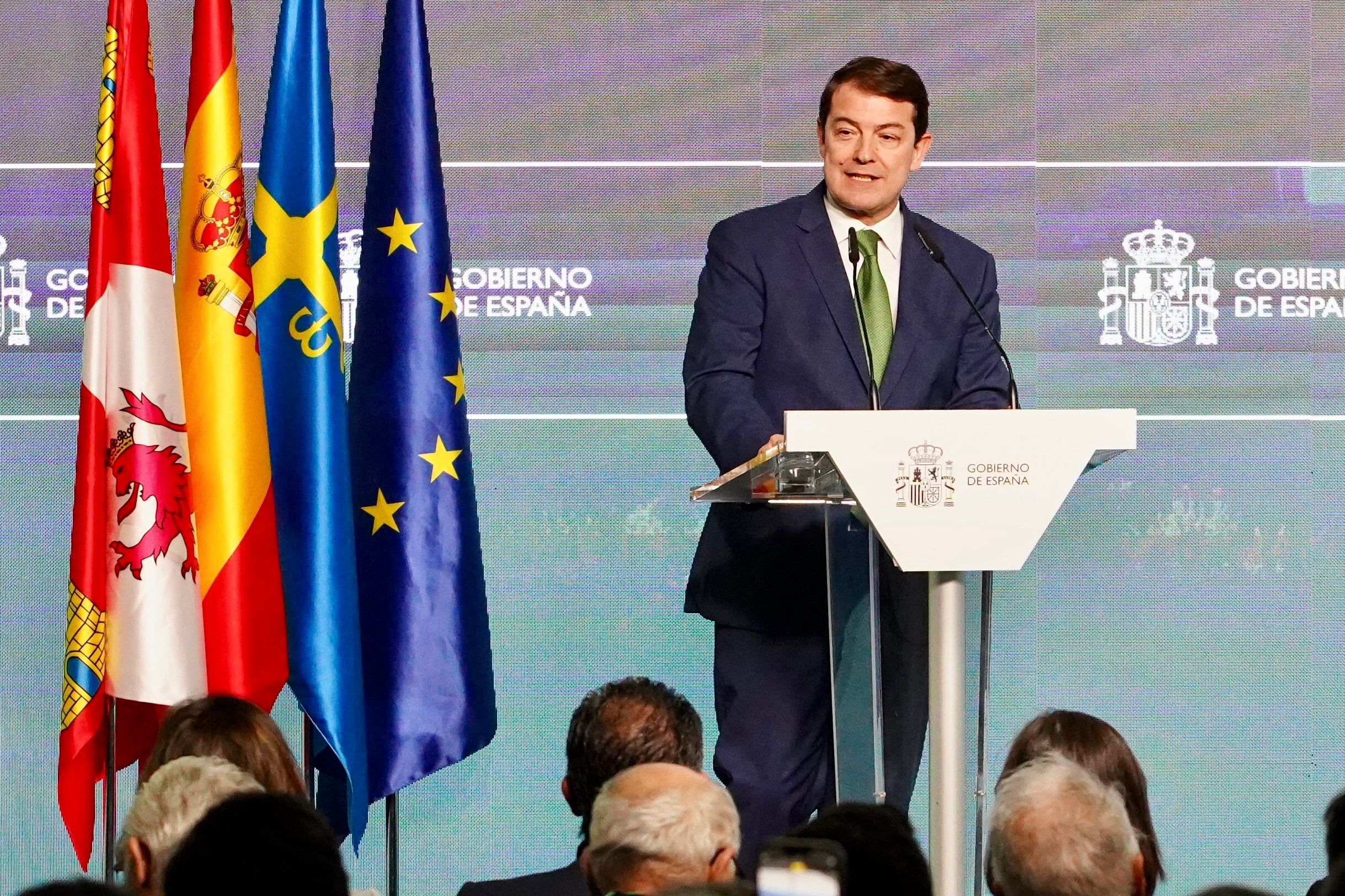 El presidente de la Junta de Castilla y León, Alfonso Fernández Mañueco, en el acto inaugural.