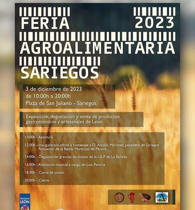 Cartel de la Feria Agroalimentaria de Sariegos 2023