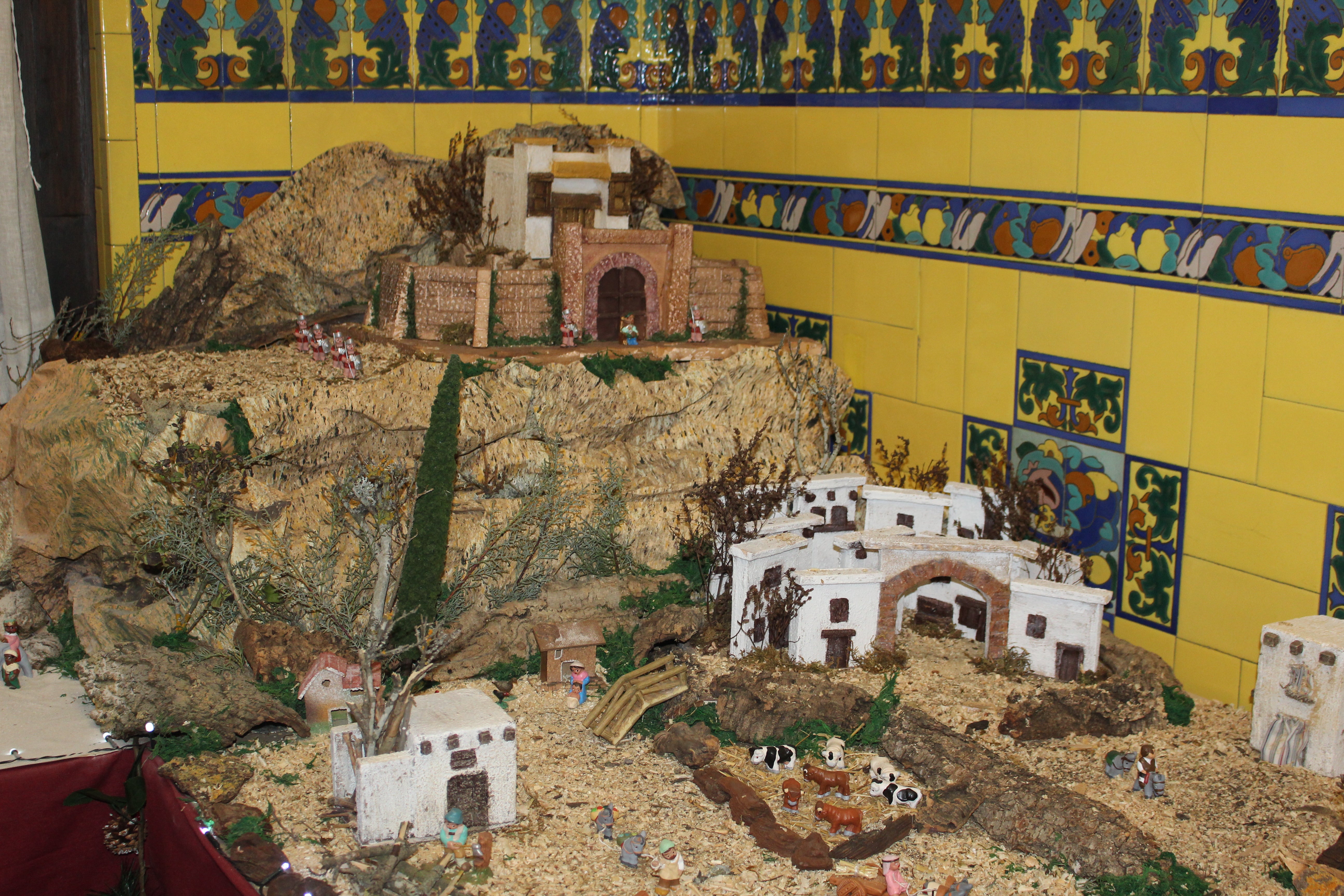 Parte de la zona alta del Belén de nuestra infancia.