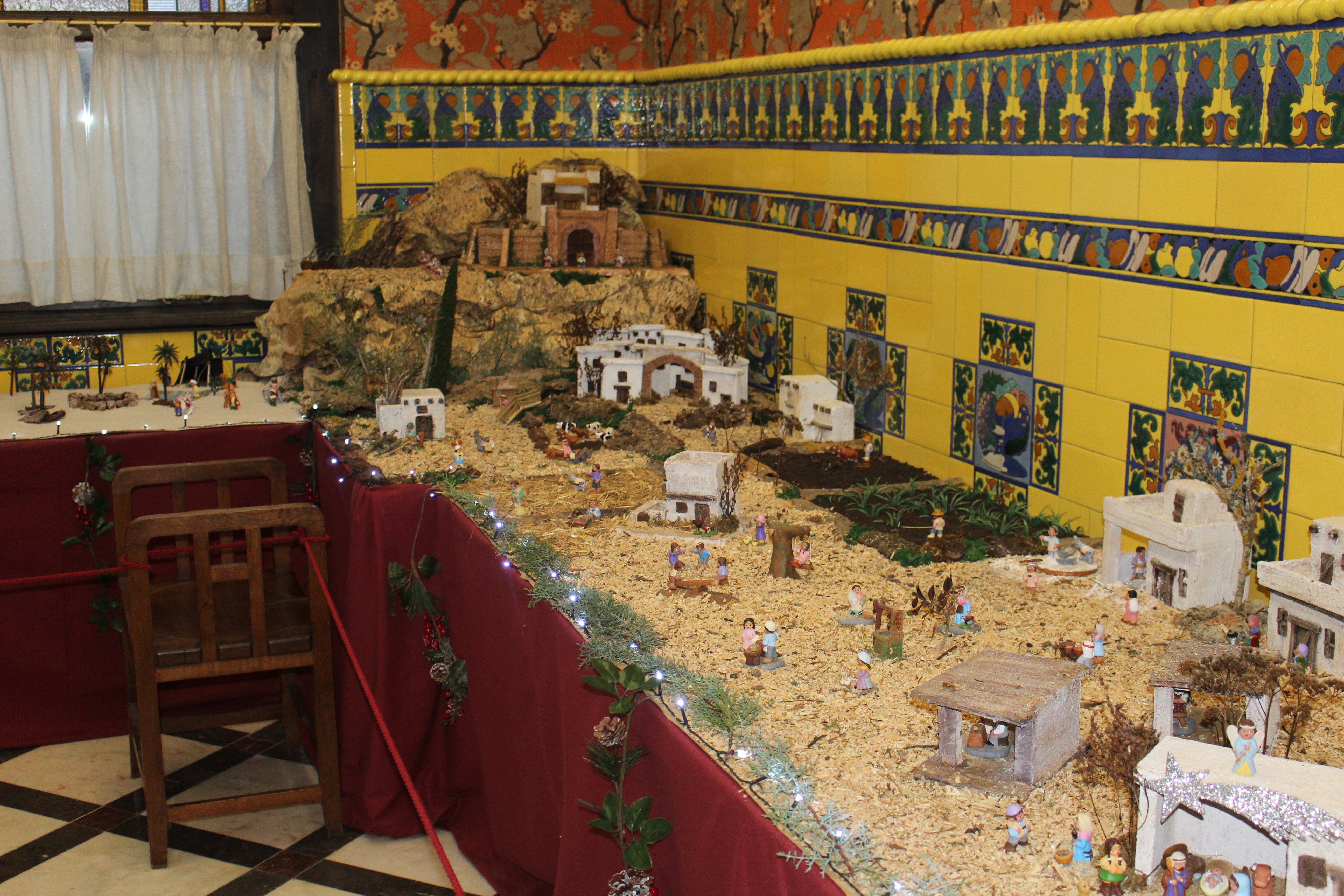 Belén de artesanía de Alborox.