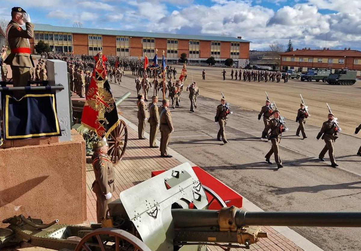 Acto en la base Conde de Gazola por el Día de Santa Bárbara.