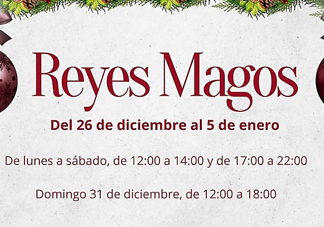 Cartel de las visitas de los Reyes Magos en Espacio León