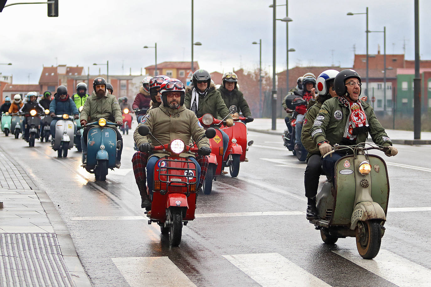 &#039;Scooter Run&#039; del Purple Weekend en León