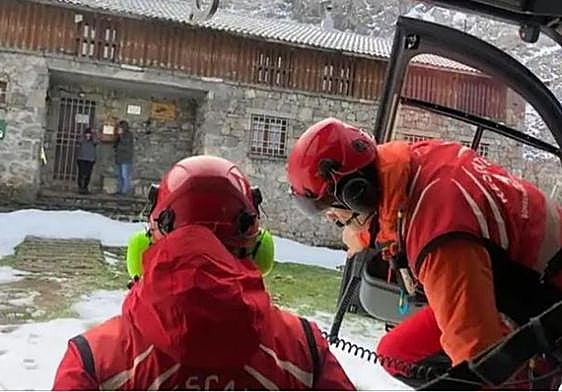 Los bomberos intervinieron en el rescate.