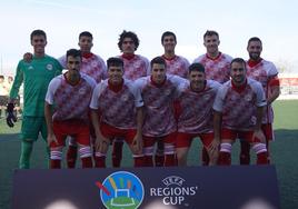 El once inicial en el encuentro disputado por la Selección de Castilla y León.