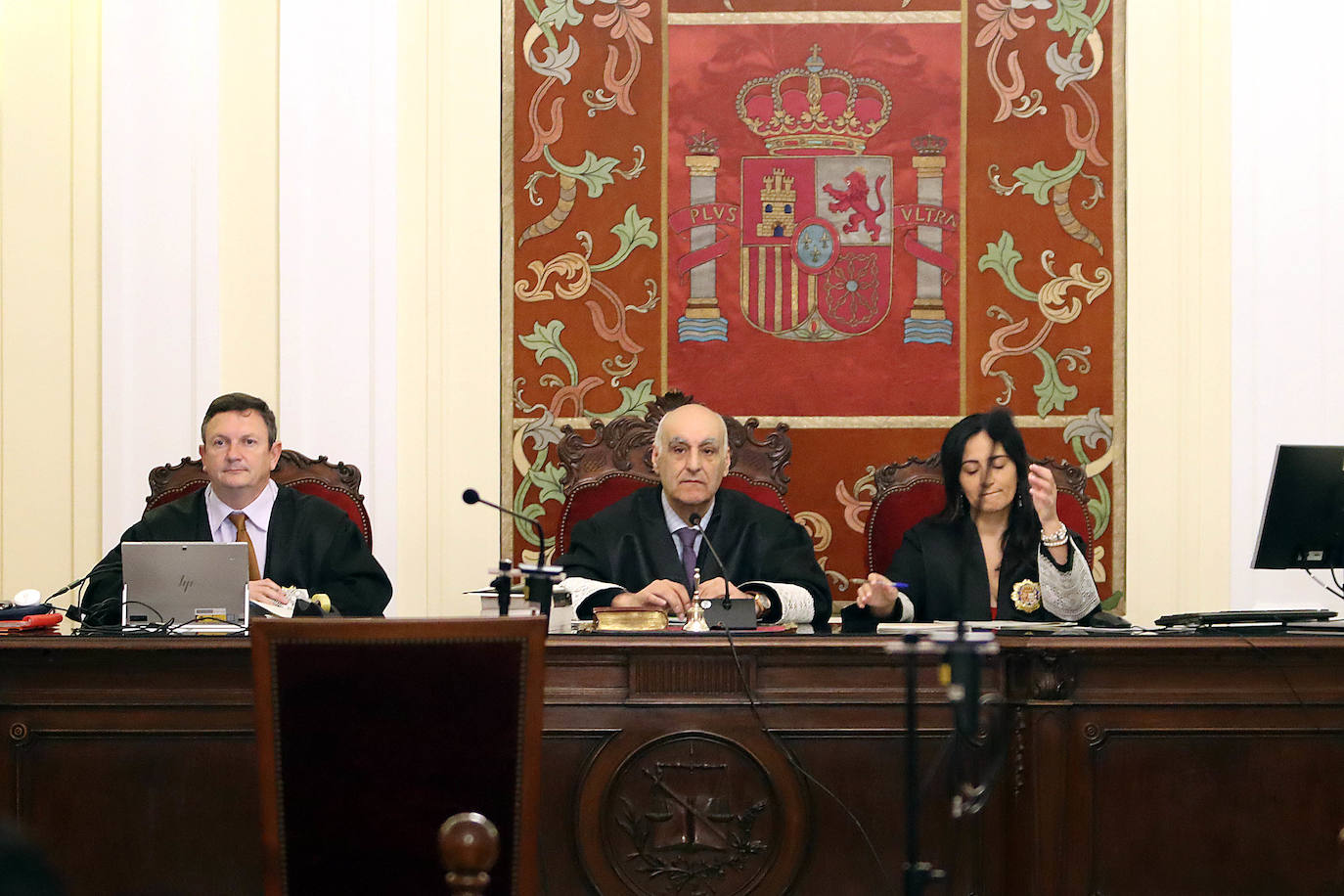 El exconcejal de Ponferrada, Pedro Muñoz, durante la primera sesión del juicio