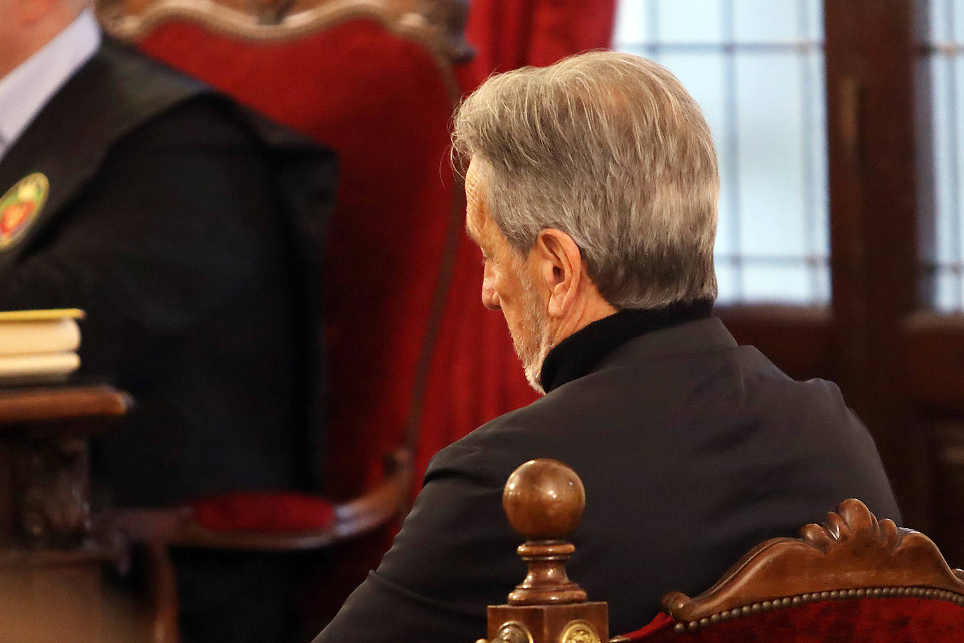 El exconcejal de Ponferrada, Pedro Muñoz, durante la primera sesión del juicio