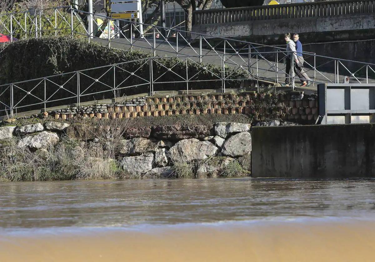 Imagen del río Bernesga a su paso por León.