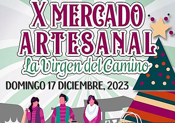 Cartel X Mercado artesanal La Virgen del Camino