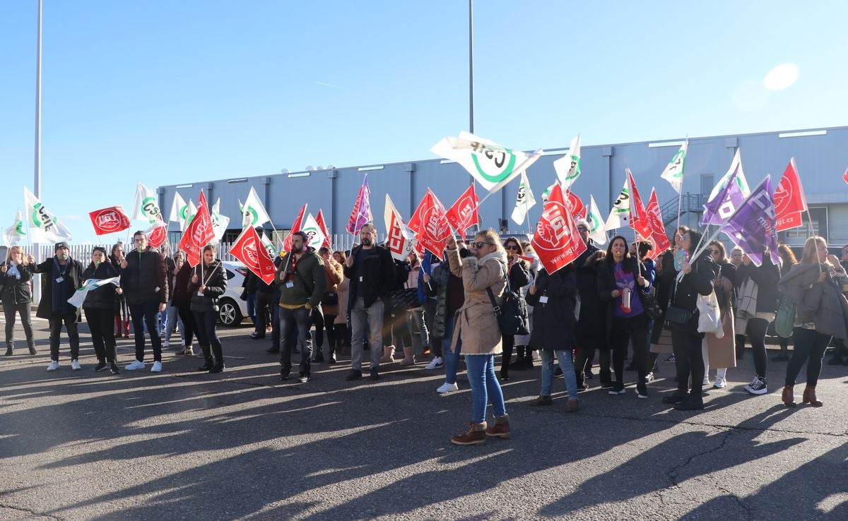 Movilizaciones de los trabajadores del Centro Estrada de León