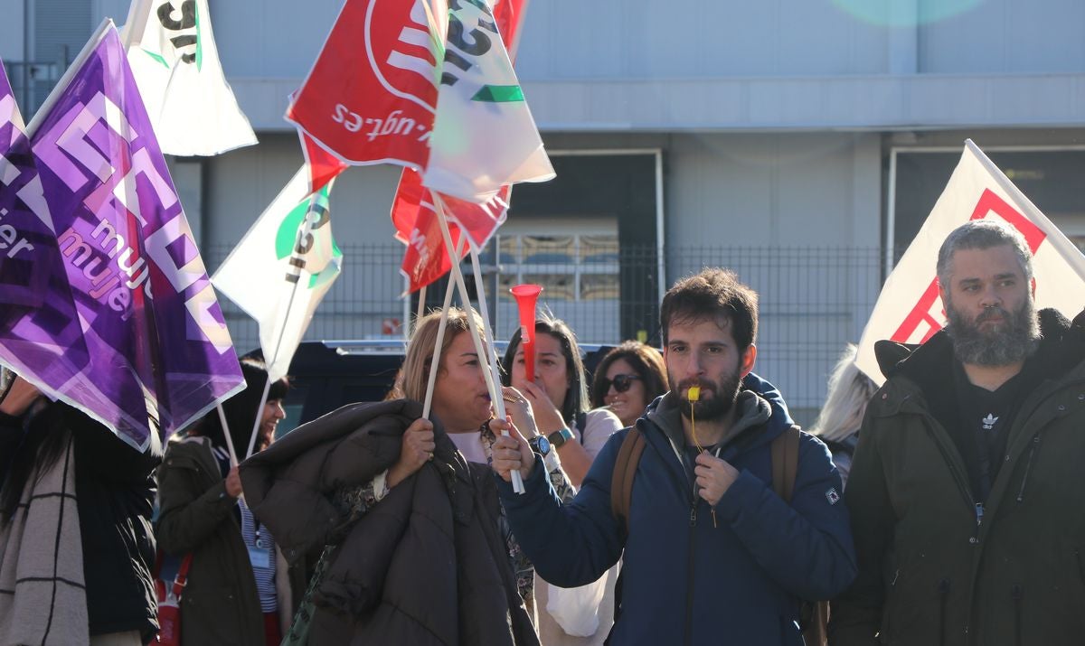 Movilizaciones de los trabajadores del Centro Estrada de León