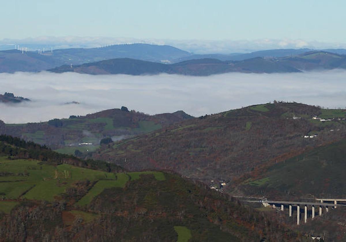Imagen panorámica de un paraje de El Bierzo.
