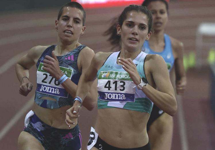 Marta García brilló también en la temporada de pista cubierta.