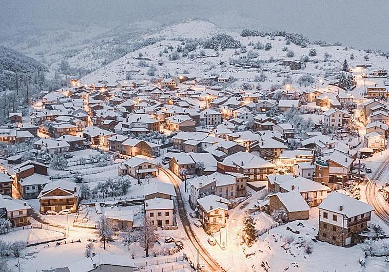 Imagen de Prioro en invierno en el portal de Turismo Montaña de Riaño.
