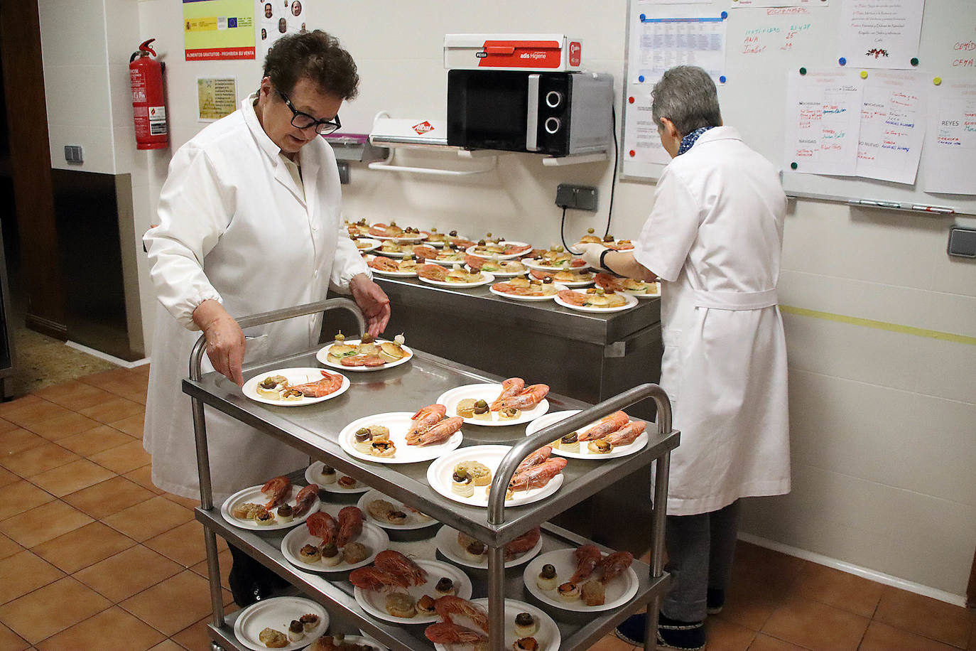 Menús navideños en la Asociación Leonesa de Caridad