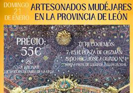 Cartel del viaje a los Artesonados Mudéjares de León