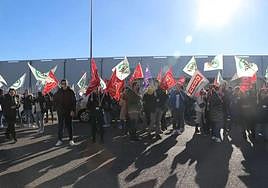 Imagen de una de las primeras movilizaciones de los empleados.