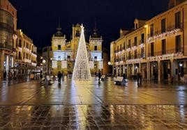 Astorga iluminado en Navidad
