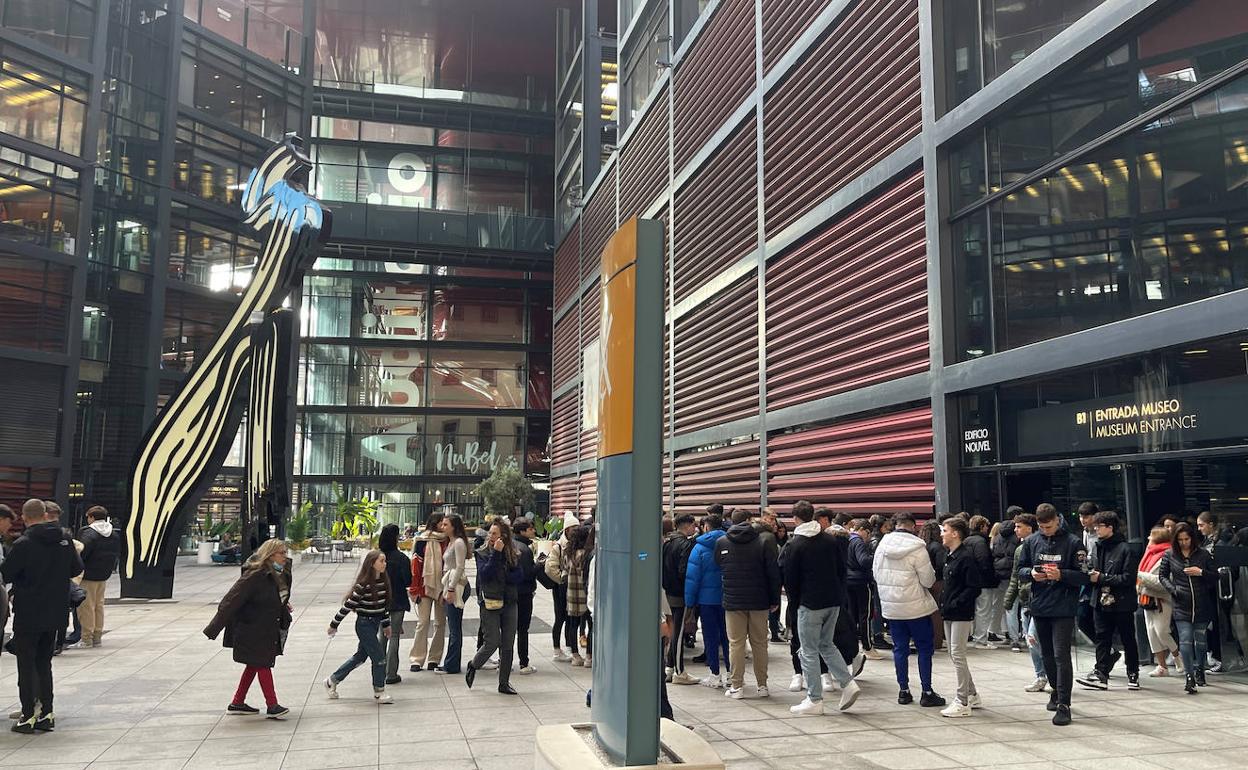 Edificio Nouvel del Reina Sofía, mueo que incrementón un 86% sus visitas en 2022. 