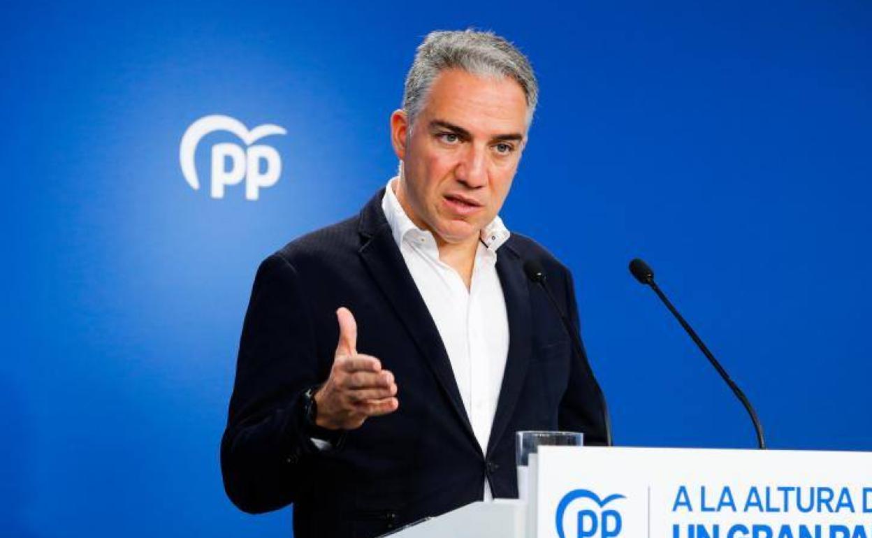 El coordinador general del PP, Elías Bendodo.