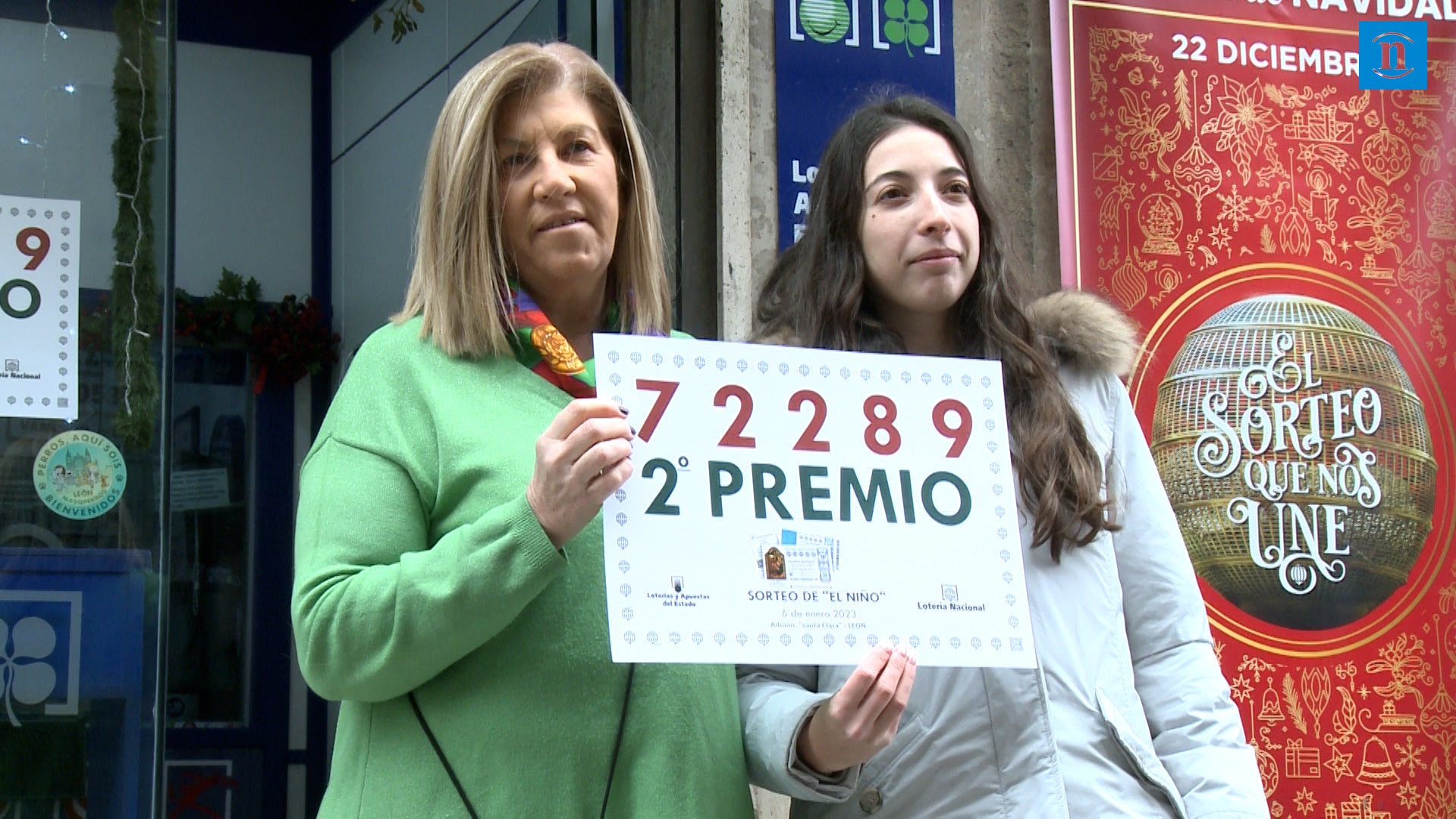 Un repartido Segundo Premio del Niño deja un pellizco de 75.020 euros «en ventanilla» en León
