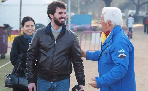 García Gallardo a su llegada a la concentración de Pingüinos. 