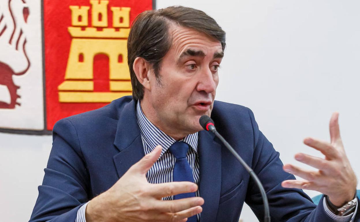 EL consejero de Medio Ambiente, Juan Carlos Suárez-Quiñones, este martes en Segovia.