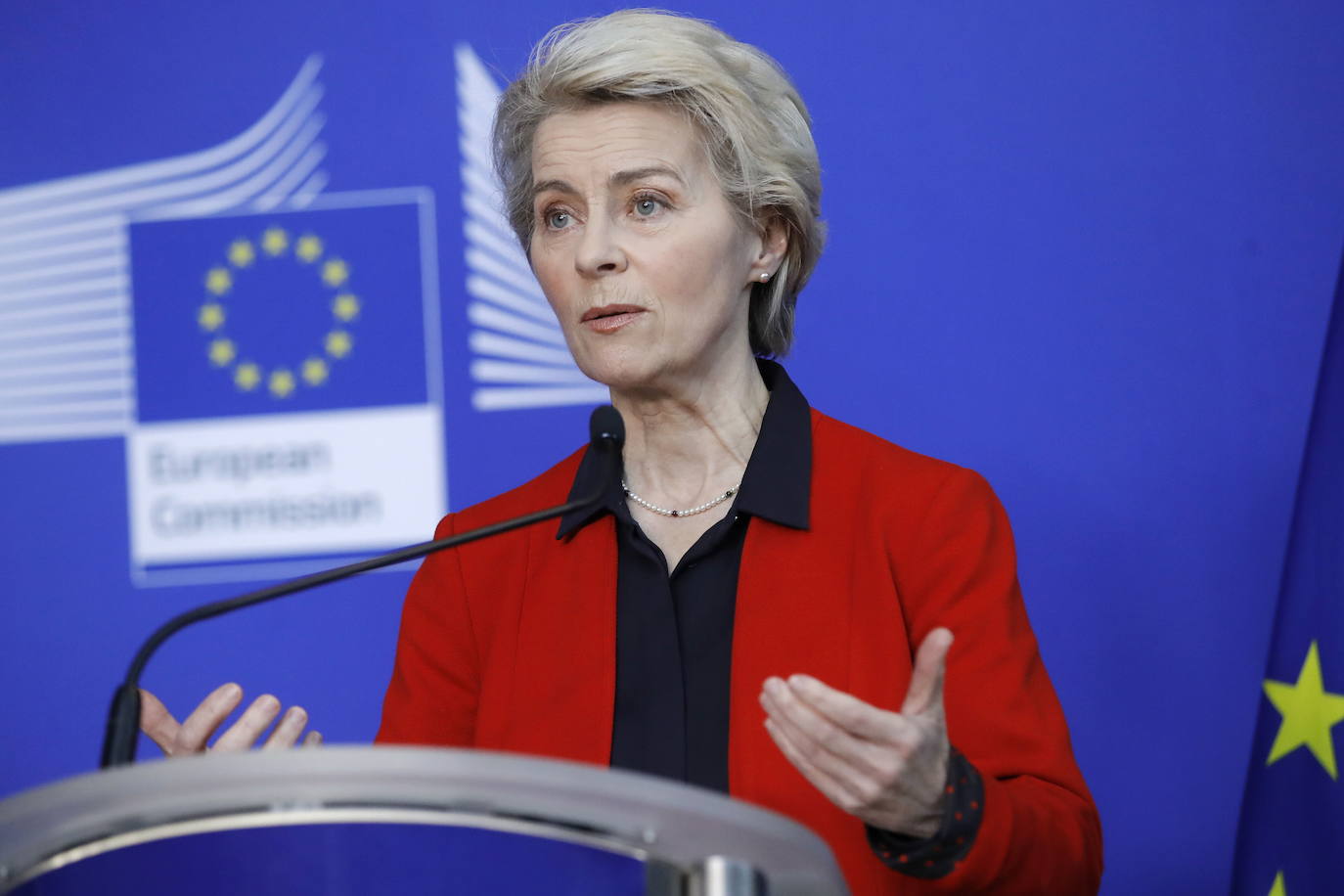 La presidenta de la Comisión Europea, Ursula von der Leyen.