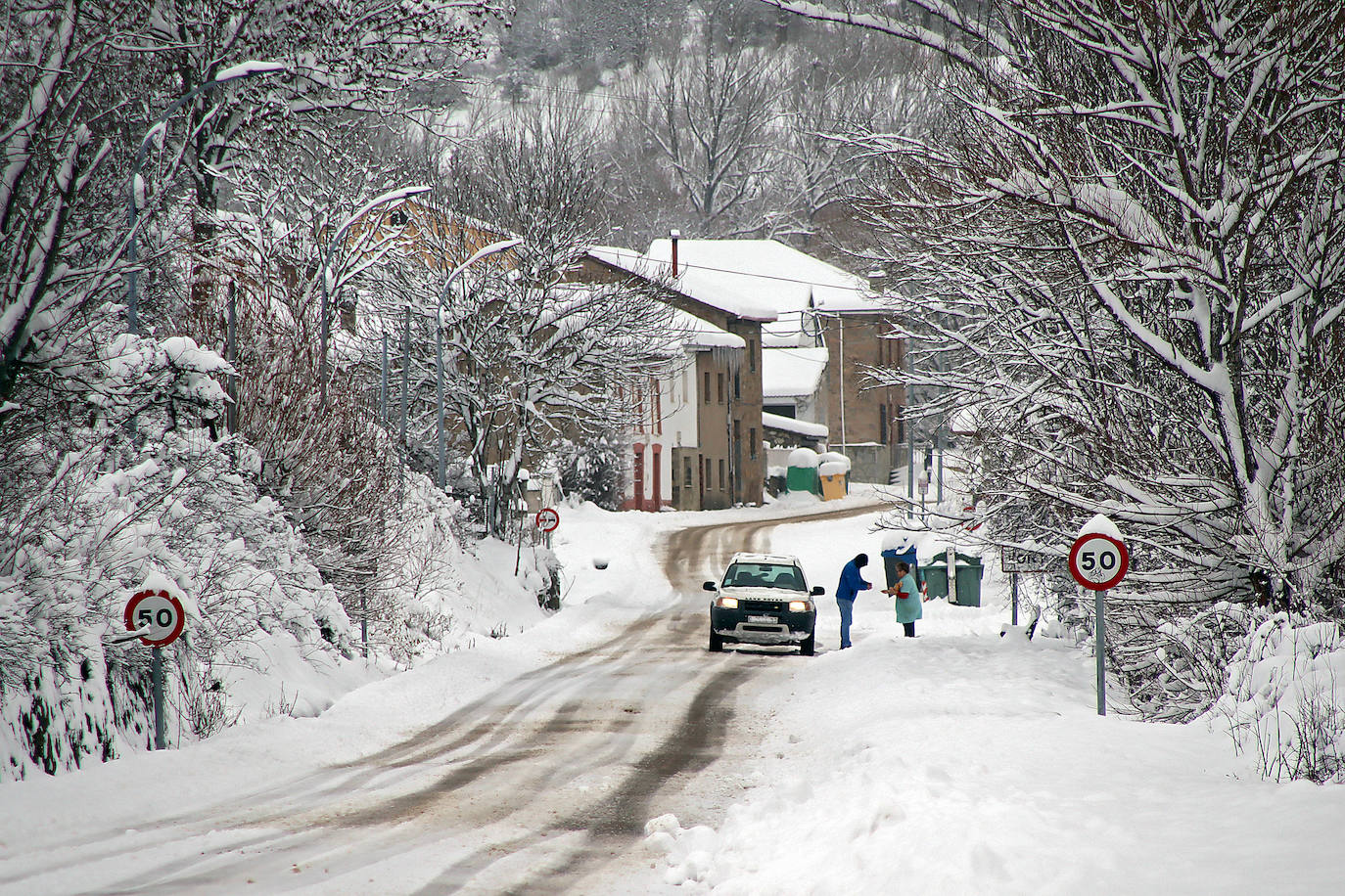 Fotos: La nieve llega a la provincia leonesa