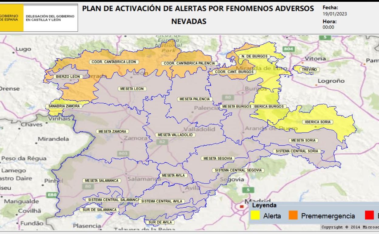 La Cordillera Cantábrica de León sigue en preemergencia.