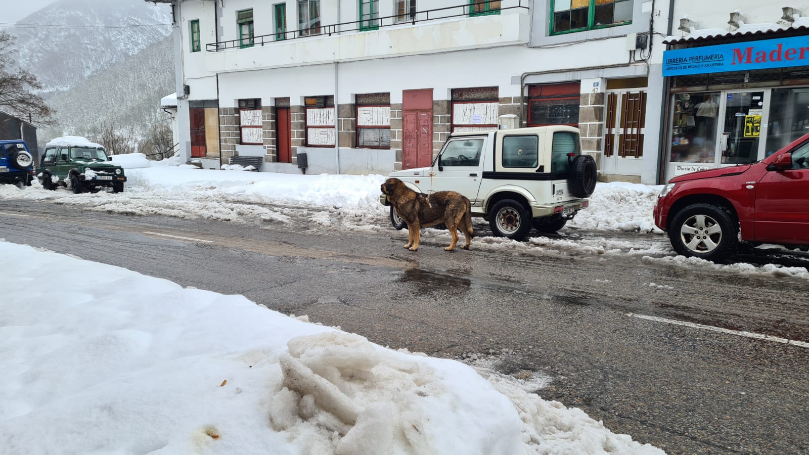 El municipio lacianiego sufre el azote de Fien y recuerda una de las mayores nevadas de los últimos años.