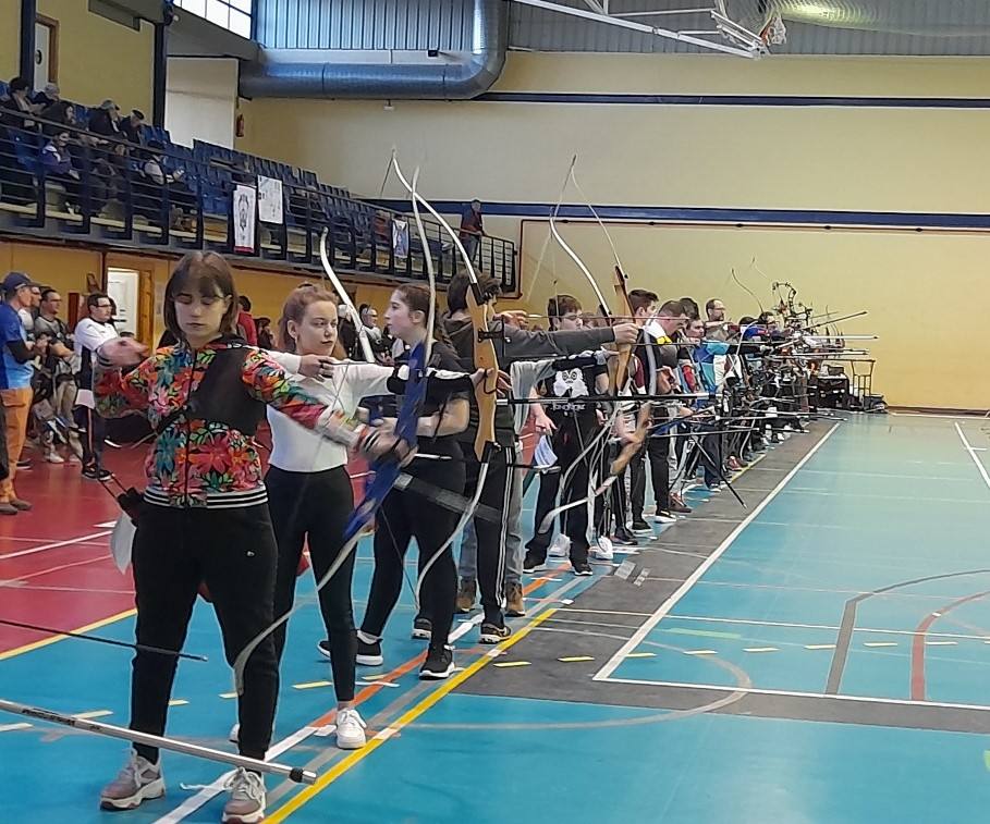 Los leoneses descollan en el Campeonato Provincial de Tiro con Arco en Sala 2023.