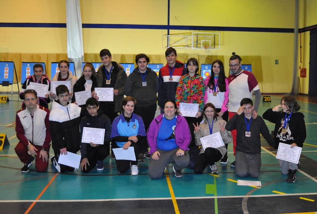 Los leoneses descollan en el Campeonato Provincial de Tiro con Arco en Sala 2023.