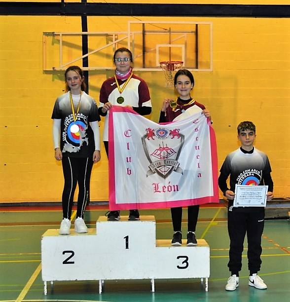 Los leoneses descollan en el Campeonato Provincial de Tiro con Arco en Sala 2023.