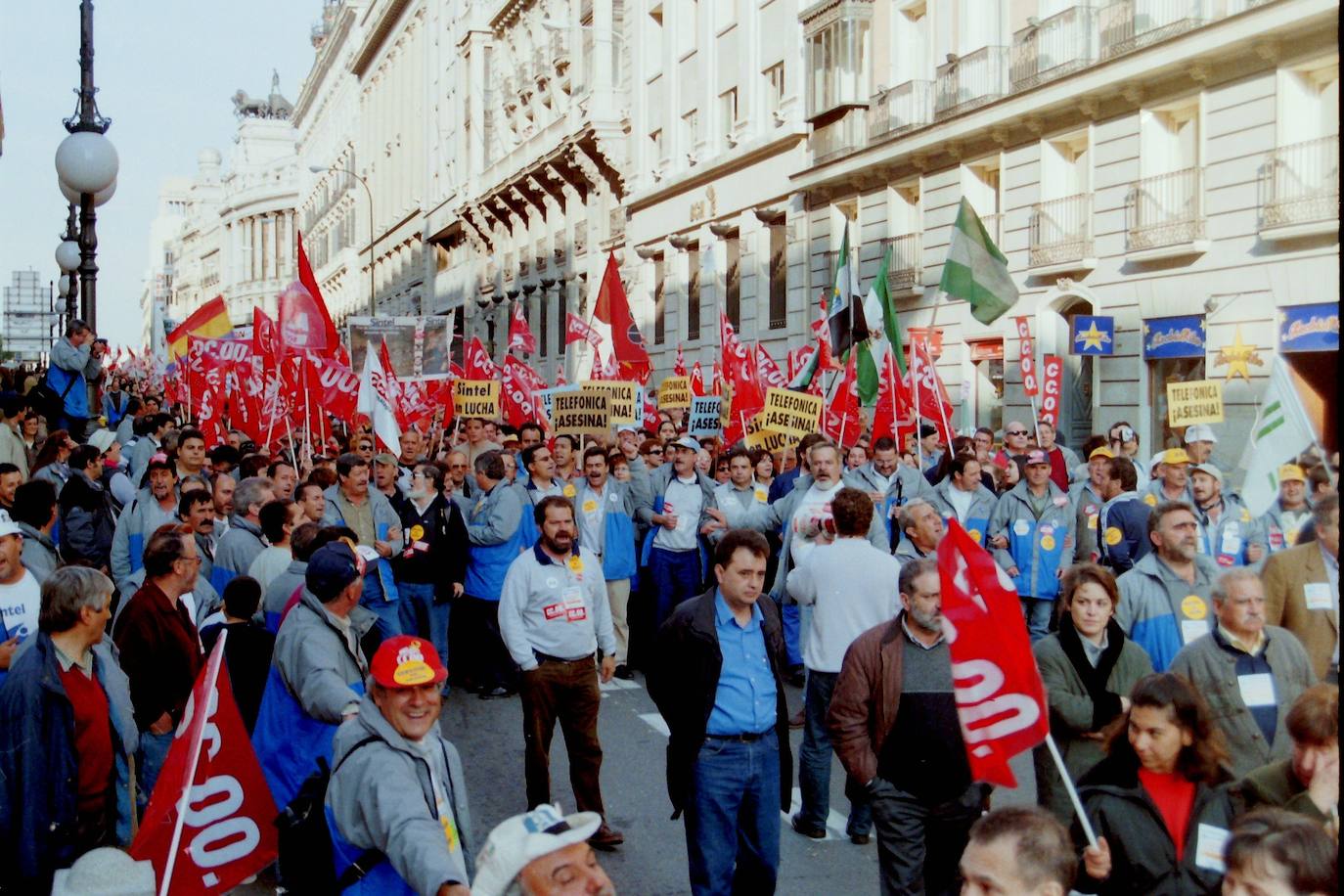 Durante seis meses los trabajadores vivieron frente al Ministerio de Economía. 