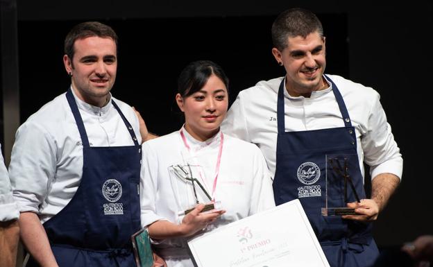 Loc cocineros y la pastelera revelación de Madrid Fusión Alimentos de España. 