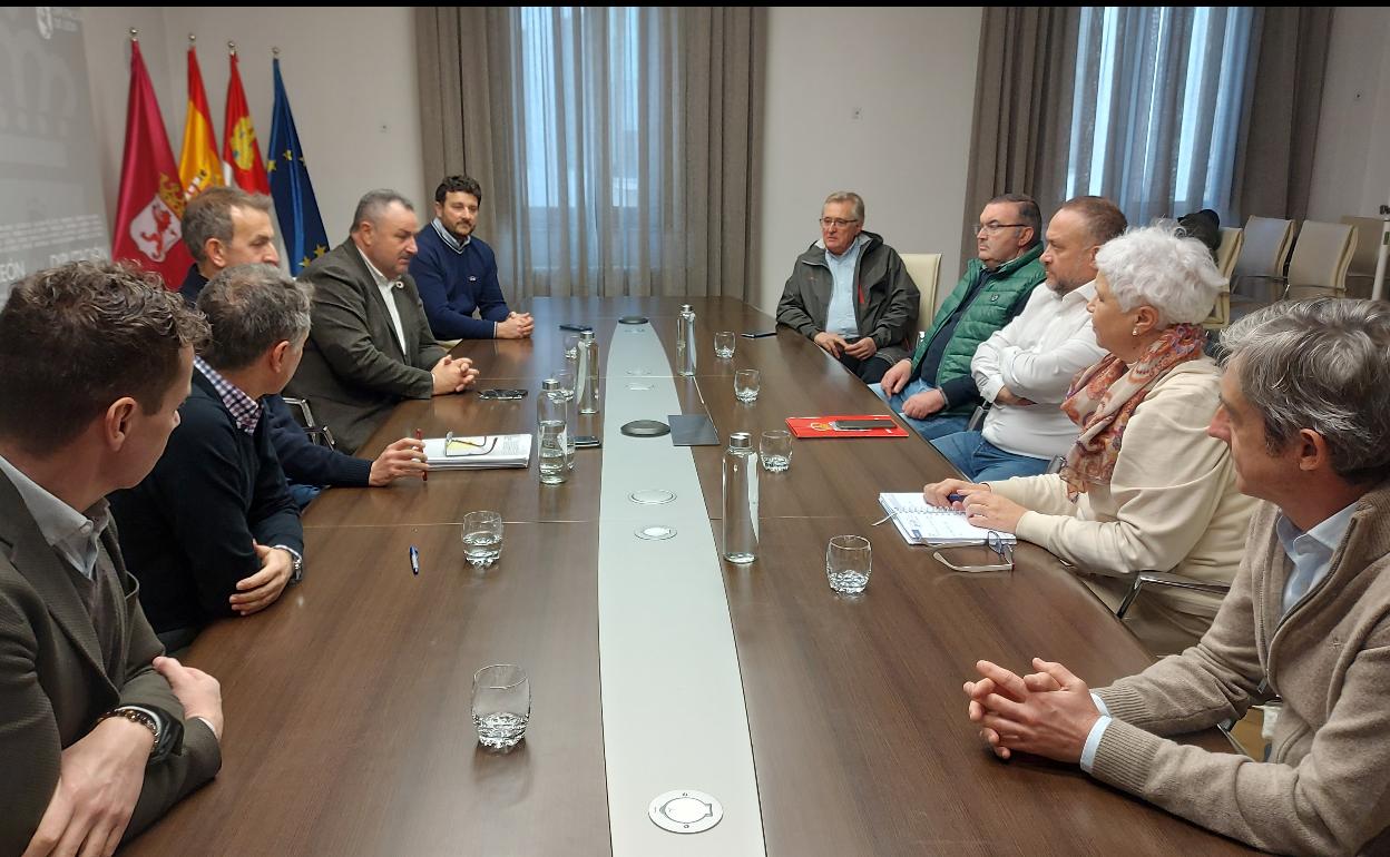 Un momento de la reunión con los ayuntamientos de entre 5.000 y 20.000 habitantes. 