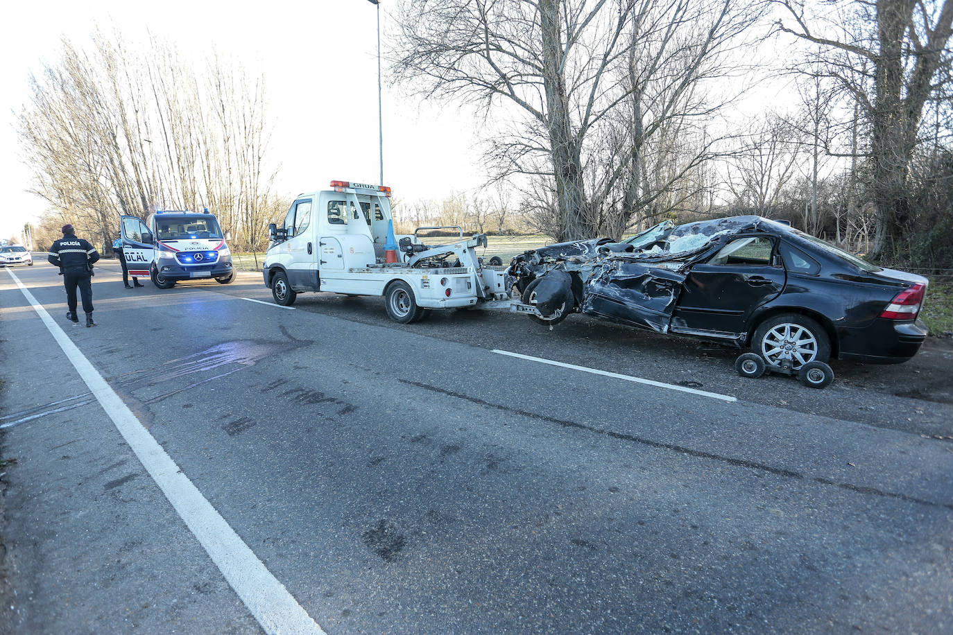 Un fallecido en un accidente de tráfico en la carretera de Vilecha de la capital leonesa. 