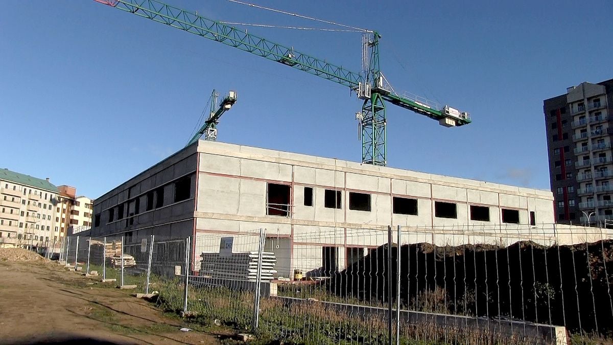 Avanzan las obras en el Conservatorio de Música de la ciudad de León. 