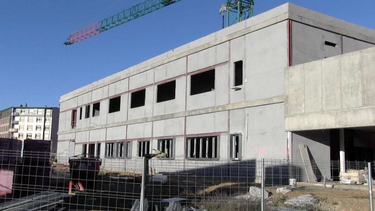 Avanzan las obras en el Conservatorio de Música de la ciudad de León. 