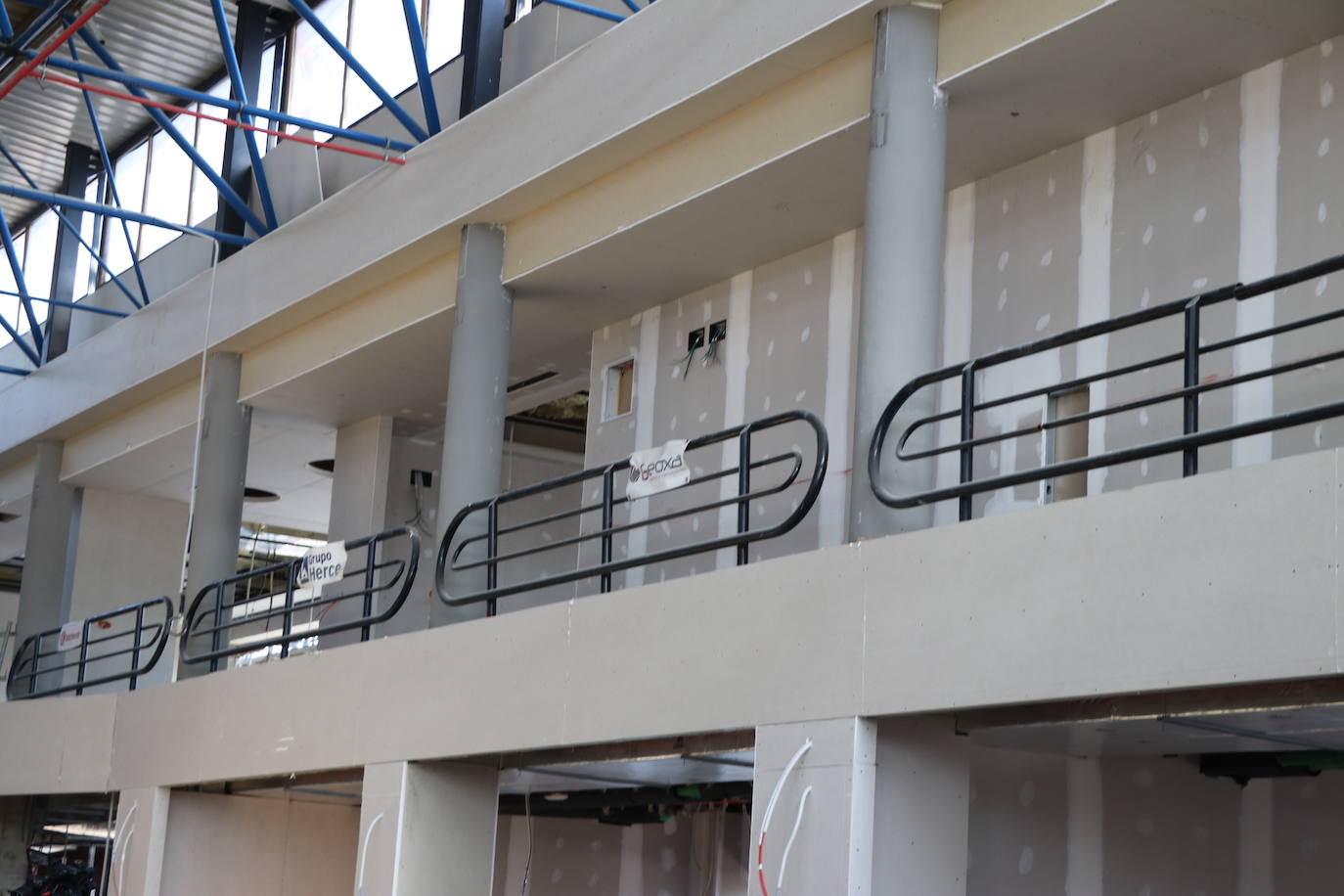 Obras del interior de la estación de Autobuses de León. 