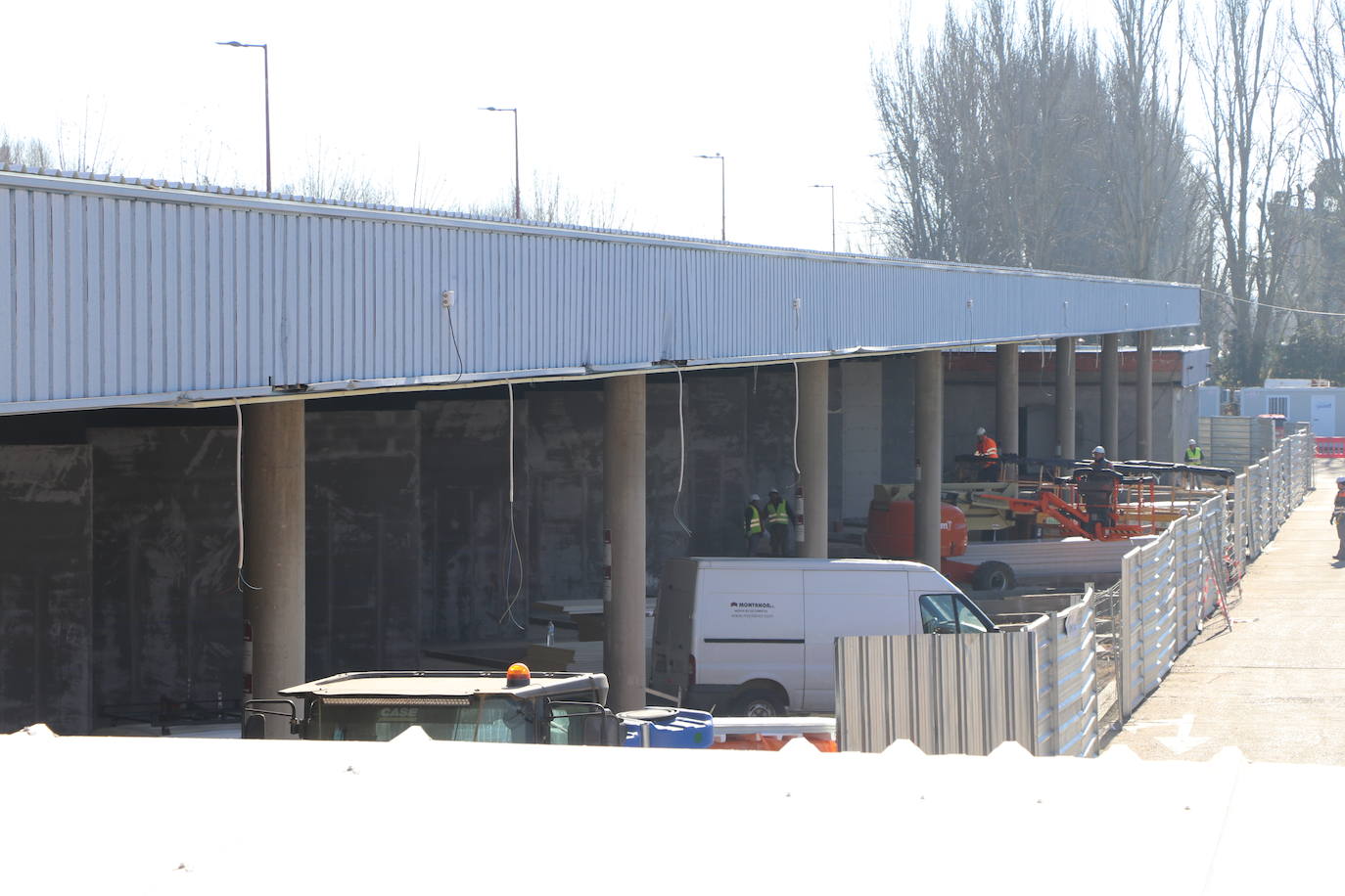 Obras del interior de la estación de Autobuses de León. 